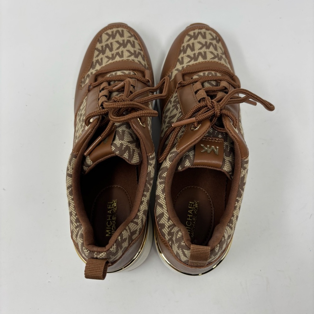 MICHAEL Michael Kors All Over Platform Logo Sneakers Size 8.5 NWOT - Picture 5 of 12